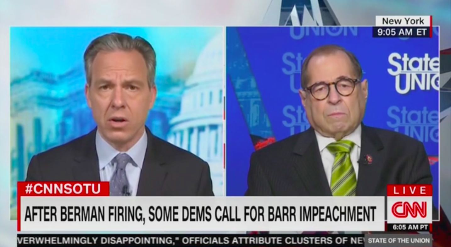 Nadler: Impeaching Barr Would Be a ‘Waste of Time’ Because Republican Senators Are ‘Corrupt’