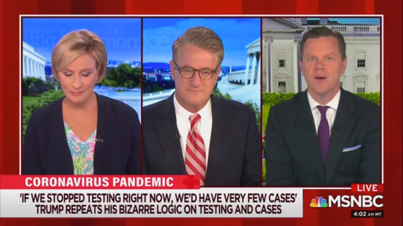 Joe Scarborough Mocks Trump: ‘Testing for the Coronavirus Doesn’t Actually Kill People’