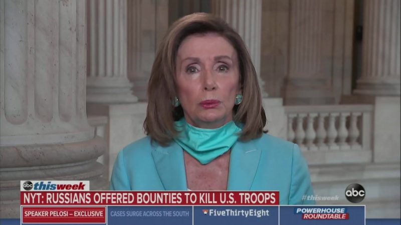 Pelosi Says Russians ‘Have Something’ on Trump: ‘Something Is Wrong with This Picture’
