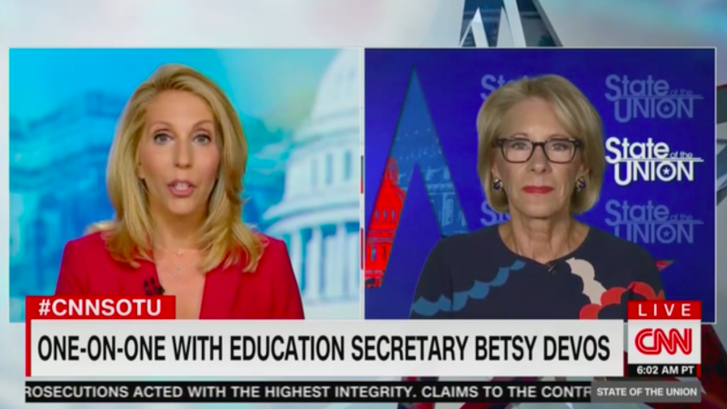 Betsy DeVos Can’t Reassure Teachers and Students Won’t Get Sick After Reopening Schools