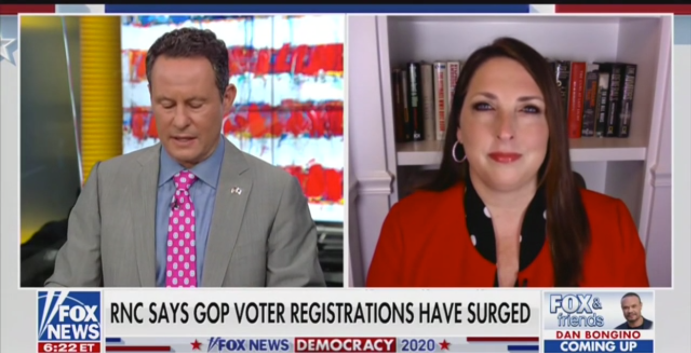 Ronna McDaniel on Voter Registration: ‘The Biden Operation Has Not Been Existent’