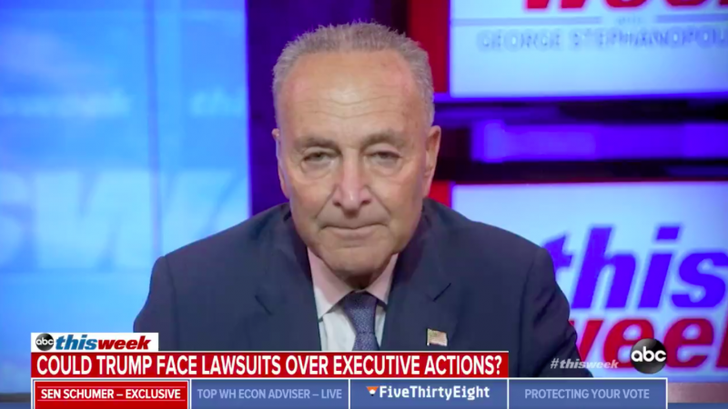 Schumer Says Coronavirus Executive Actions Are ‘Just What Trump Does: A Big Show But It Doesn’t Do Anything’