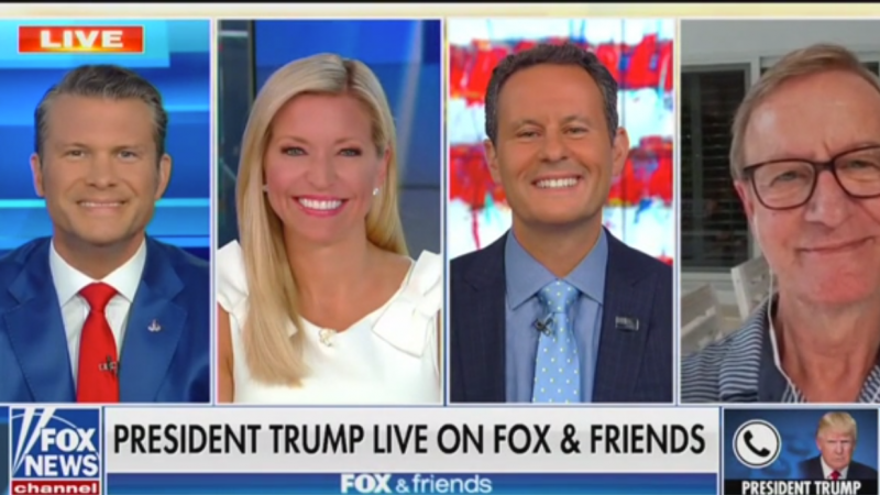 Trump Says Steve Doocy’s Newly Married Daughter ‘Starts Off with Excellent Genes’