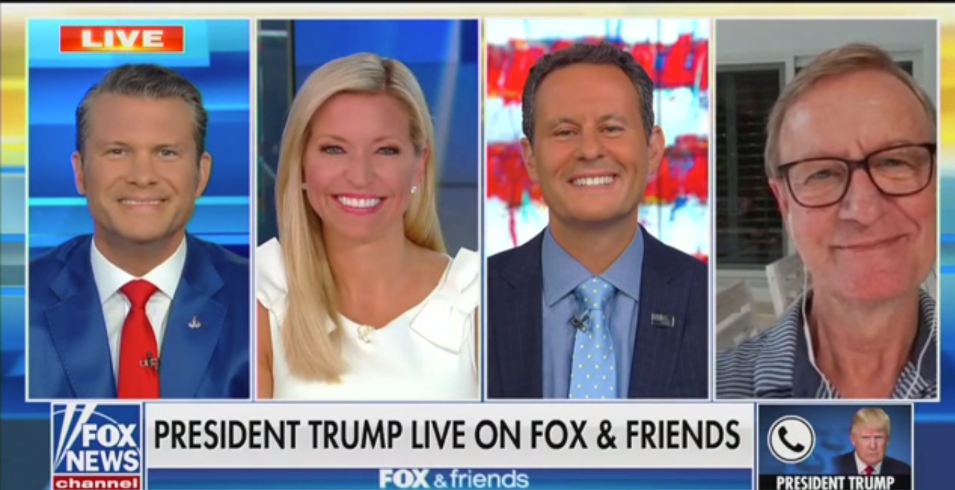 Trump Says Steve Doocy’s Newly Married Daughter ‘Starts Off with Excellent Genes’