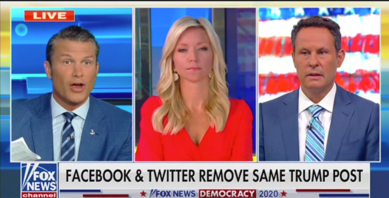 ‘Fox & Friends’ Slam Facebook and Twitter for Removing Video of Trump’s False Coronavirus Claim