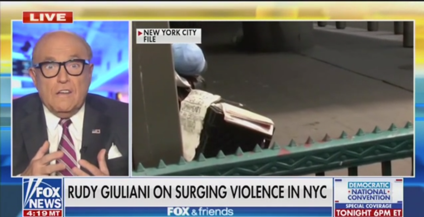 Rudy Giuliani Claims He ‘Got Rid of Homelessness’ in New York But It Came Back Under Mike Bloomberg