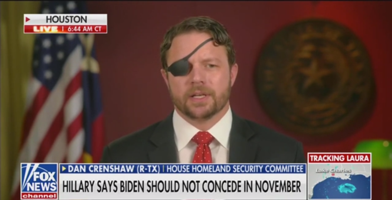 GOP Rep. Dan Crenshaw: It’s ‘Eerie’ That Hillary Clinton Advised Biden Not to Concede in a Close Race