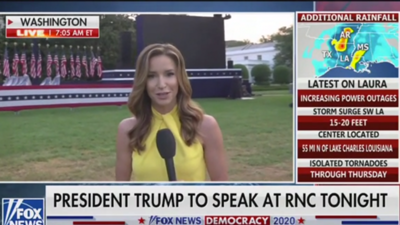 Fox’s Kristin Fisher: Trump Campaign Will Say Coronavirus Left Them ‘Little Choice’ But to Violate the Hatch Act