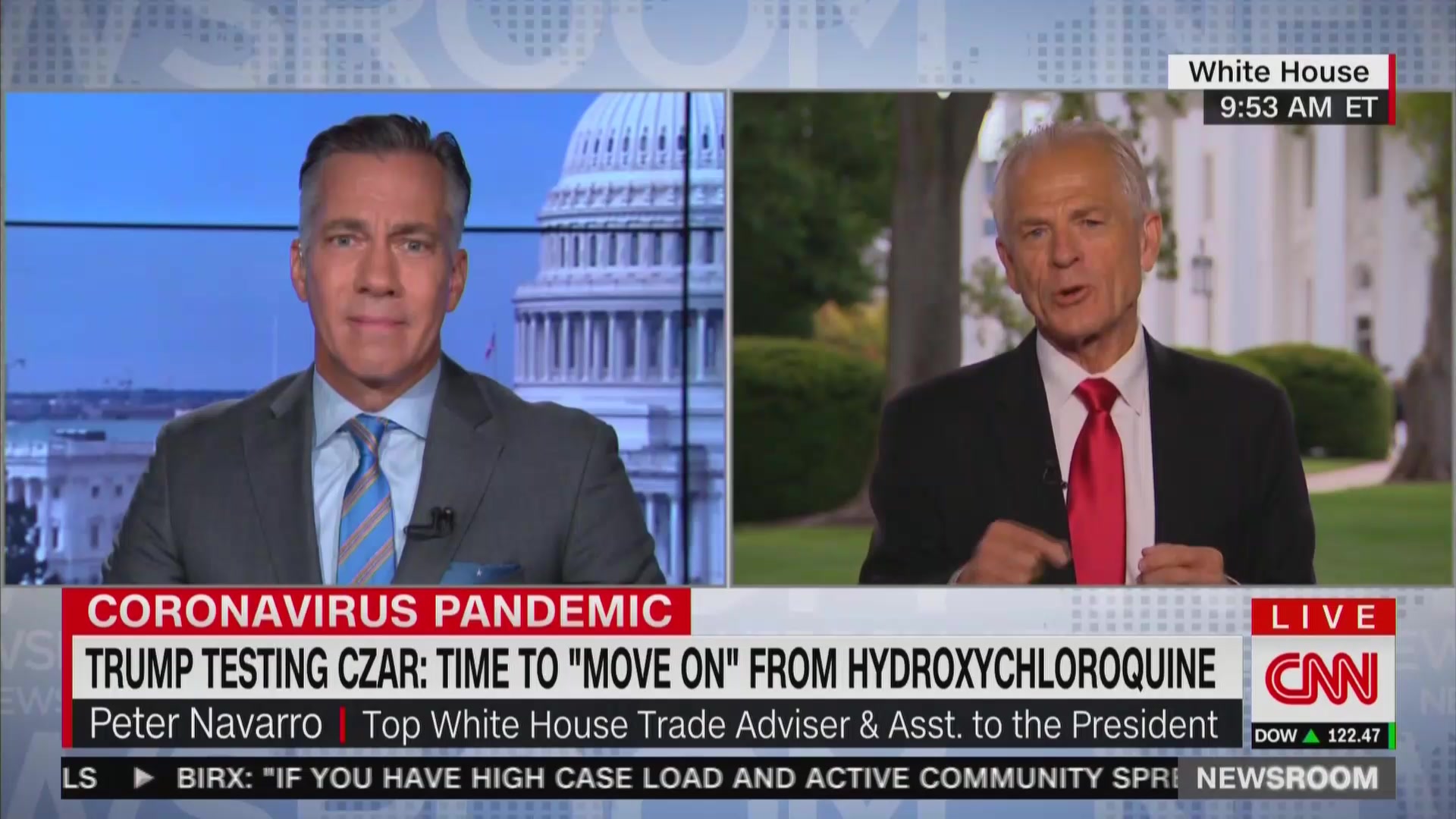 Peter Navarro Tosses Yet Another White House Public Health Expert Under the Bus on Hydroxychloroquine