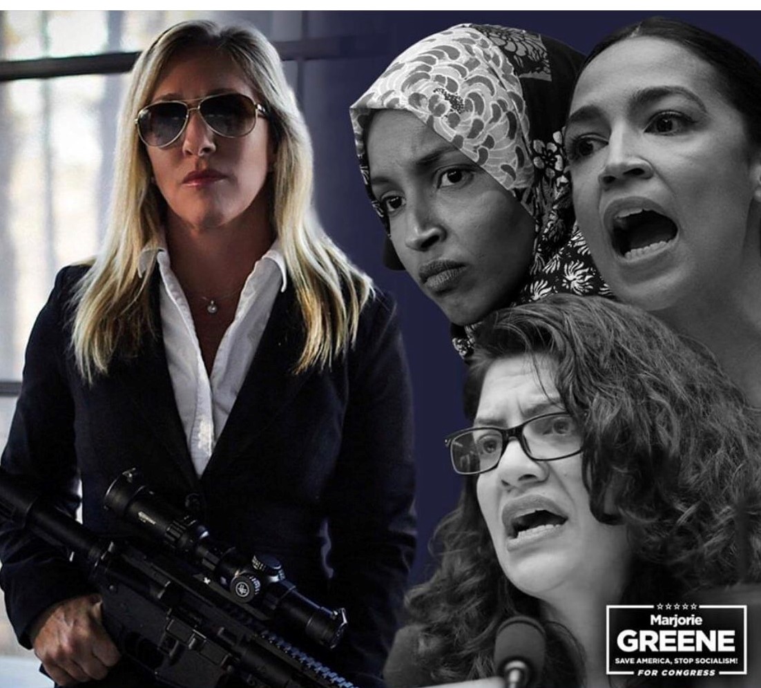 GOP Congressional Candidate Posts Picture of Herself Holding a Gun Next to Democratic Squad