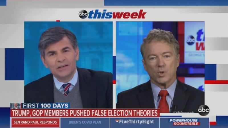 George Stephanopoulos Conducts Lengthy Interview with Rand Paul Even After He Refused to Answer Basic ‘Threshold’ Question