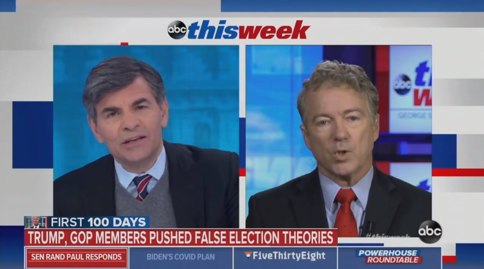 George Stephanopoulos Conducts Lengthy Interview with Rand Paul Even After He Refused to Answer Basic ‘Threshold’ Question