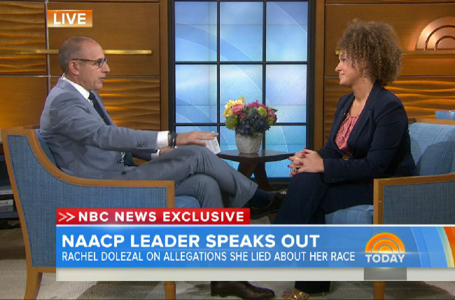 NBC’s Matt Lauer Handles Fake Black Lady Rachel Dolezal With Kid Gloves In Interview