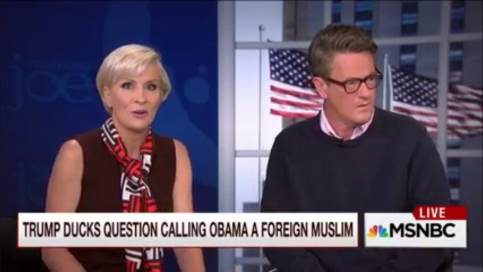 ‘Morning Joe’ Gives Trump The Benefit Of The Doubt After Birther Incident Because Of Course