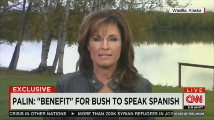 Sarah Palin To Latino Americans: “When You’re Here, Let’s Speak American”