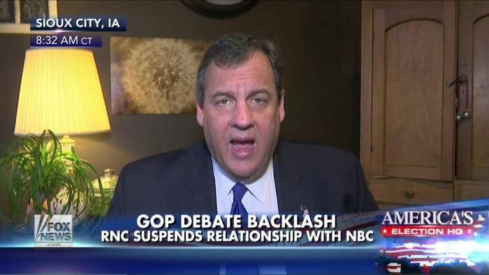 Chris Christie, While Whining About CNBC Debate, Says Republicans Need To Stop Complaining