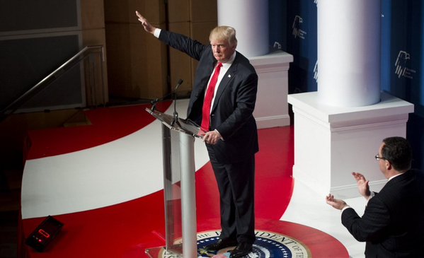 Never Go Full Nazi: Trump Supporter Yells “Sieg Heil” As Protester Removed During Rally