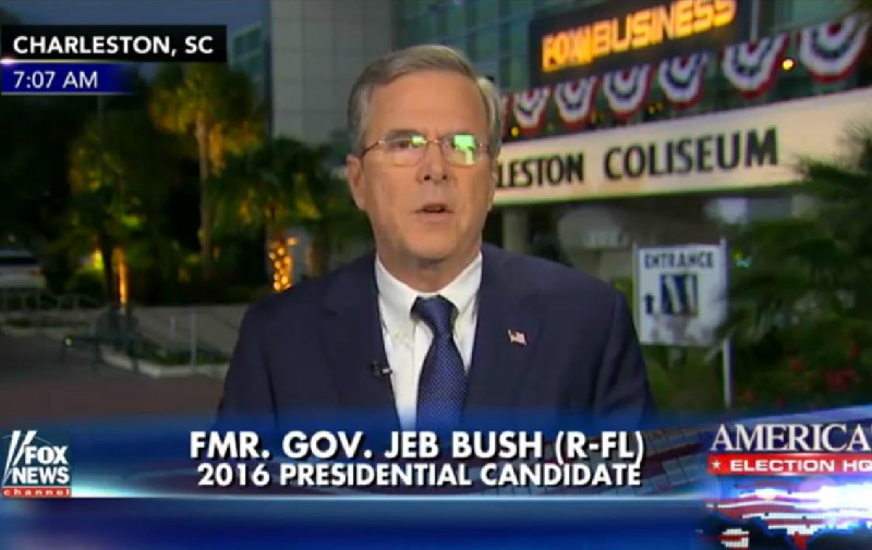 Jeb! Desperately Panders To Fox News Viewers: “I Only Get My News From Fox & Friends”