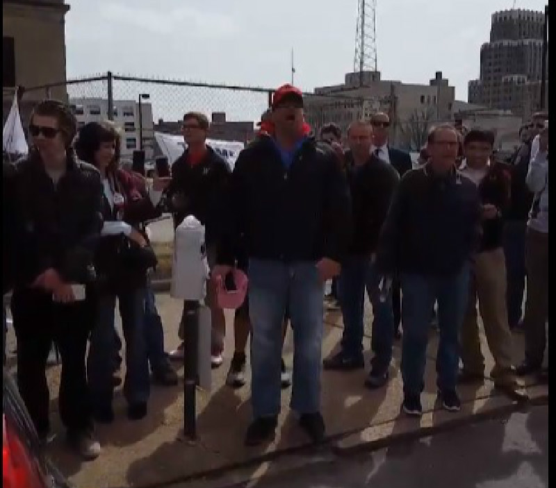 Trump Fan At St. Louis Rally: “F*ck Islam! Allah’s A Whore! Jesus Is The Most High God!”