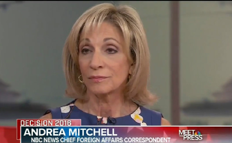 Andrea Mitchell: Trump’s “Completely Uneducated About Any Part Of The World”
