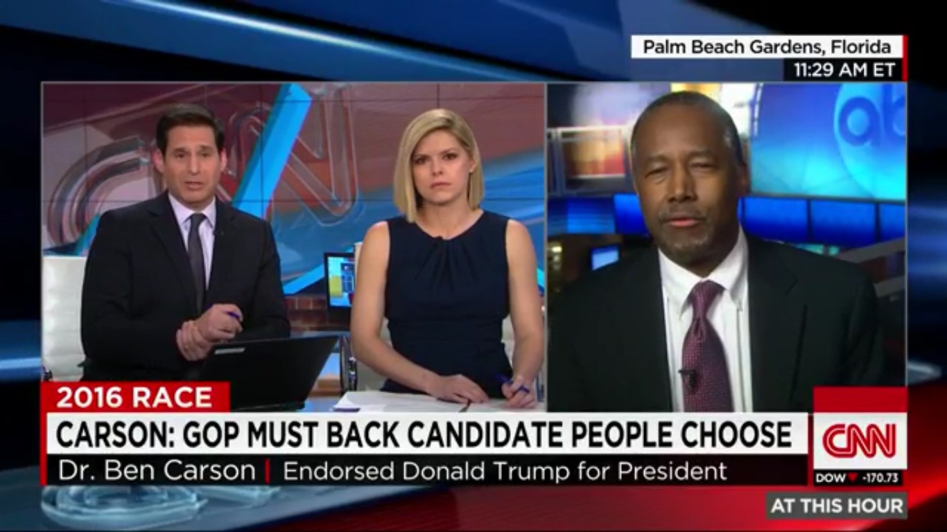 Defending Trump’s Campaign Manager, Ben Carson Accuses CNN Host Of Committing Crimes
