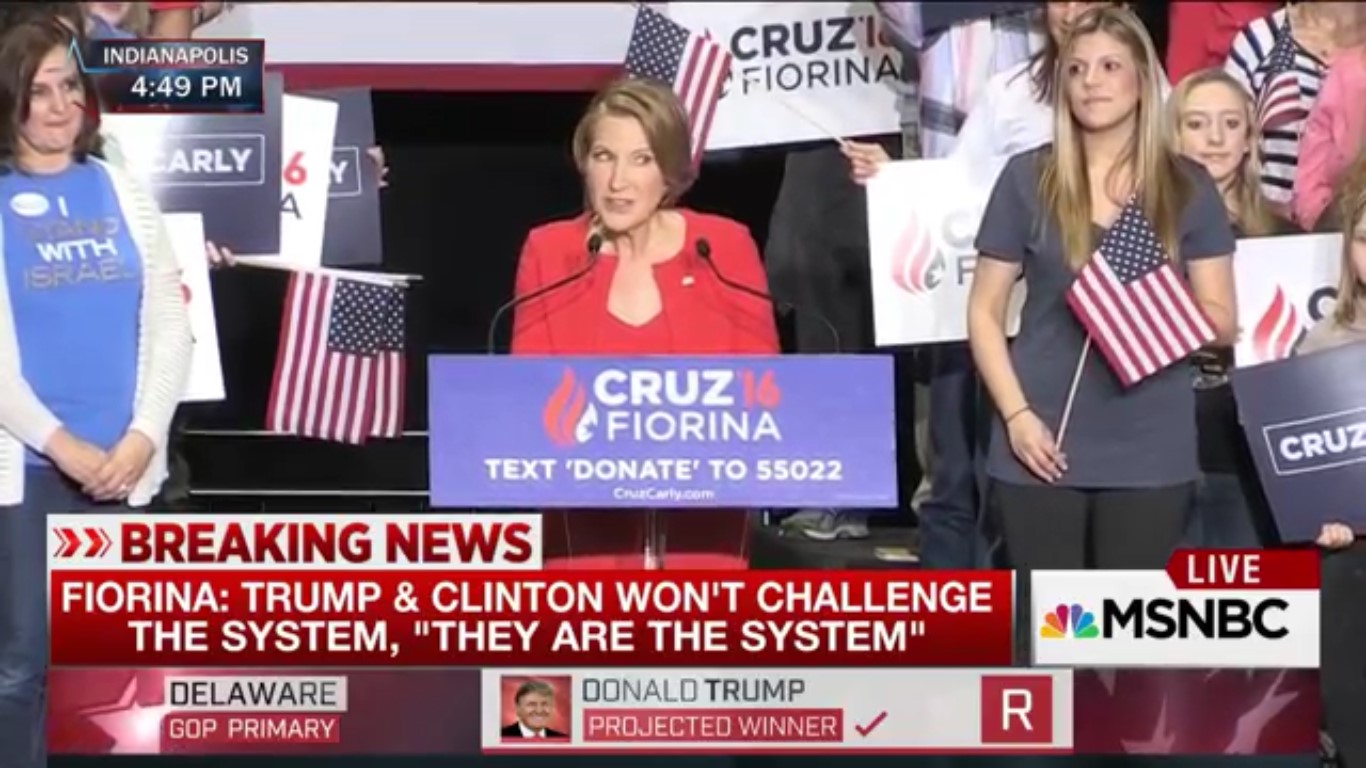 Cruz Taps Carly Fiorina As Running Mate (And Lady Who Sings Creepy Songs In Horror Films)