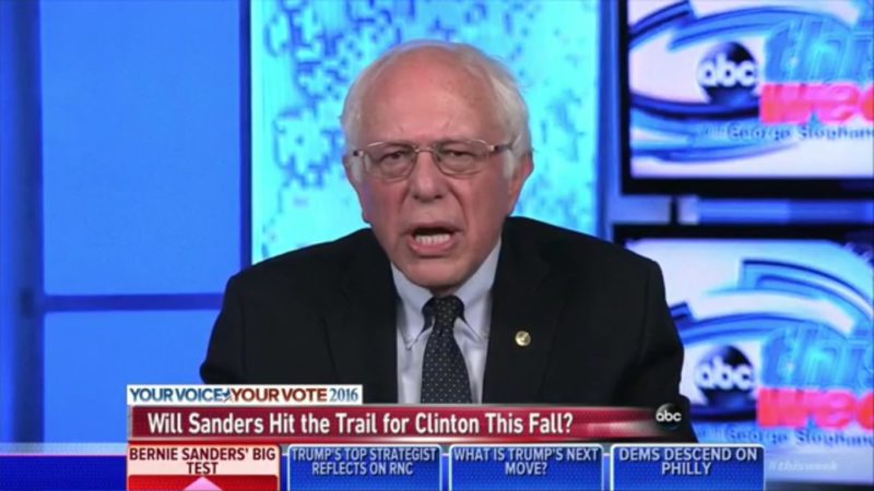 Sanders Calls On DWS To Resign, Urges Supporters To Help Hillary Defeat Trump