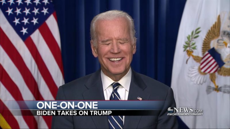 Joe Biden Literally LOLs At Trump Declaring Himself The “Law And Order Candidate”
