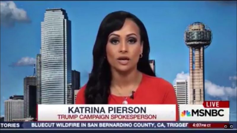 Katrina Pierson Is Apparently Now A Neurologist, Claims Hillary Has Severe Brain Damage