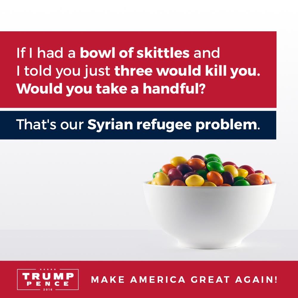 Son Of GOP Presidential Nominee Directly Compares Syrian Refugees To Skittles