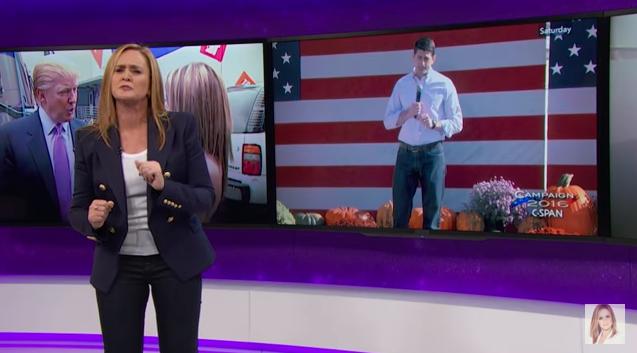 Sam Bee Mocks Paul Ryan: You’re Such A Pussy, Trump Would Grab You