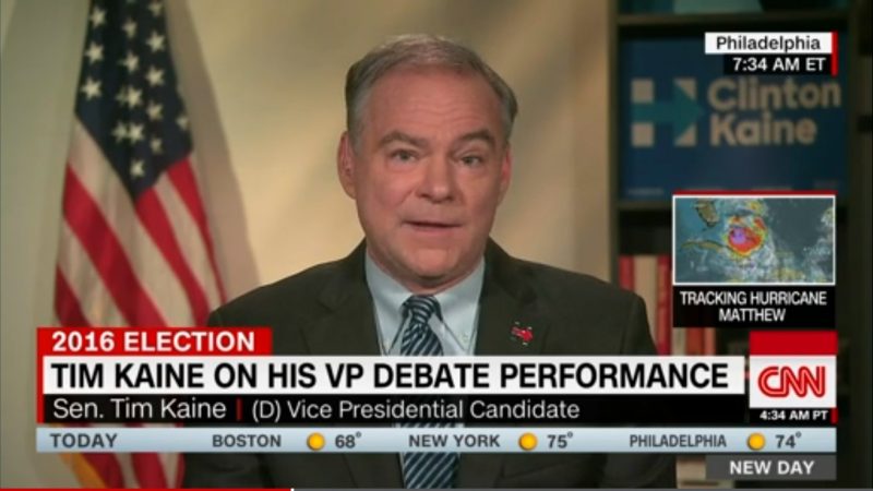 Tim Kaine: It’s In Trump’s “Head A Little Bit” That Mike Pence “Threw Him Under The Bus”