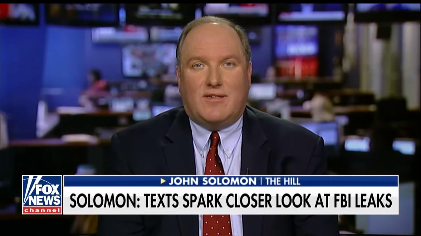 The Hill’s John Solomon, One Of Hannity’s Go-To Russia Reporters, Now An Opinion Writer