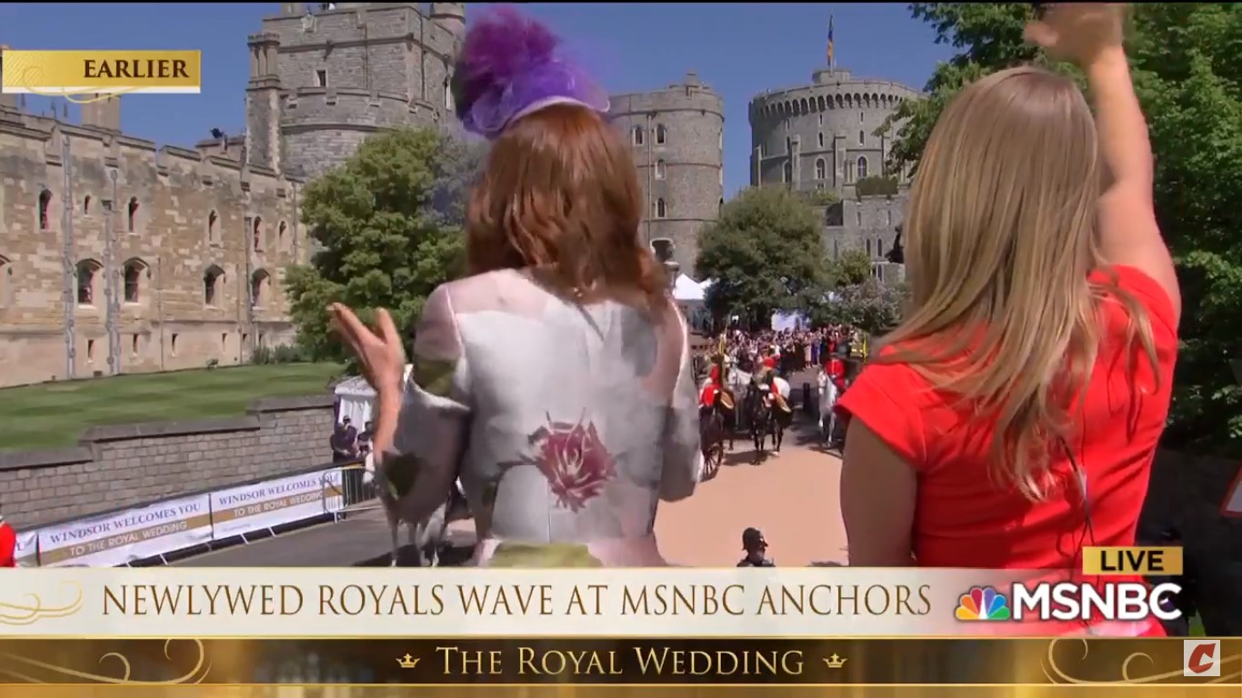 Watch MSNBC’s Stephanie Ruhle Wiggle With Joy As Royal Couple’s Carriage Passes By