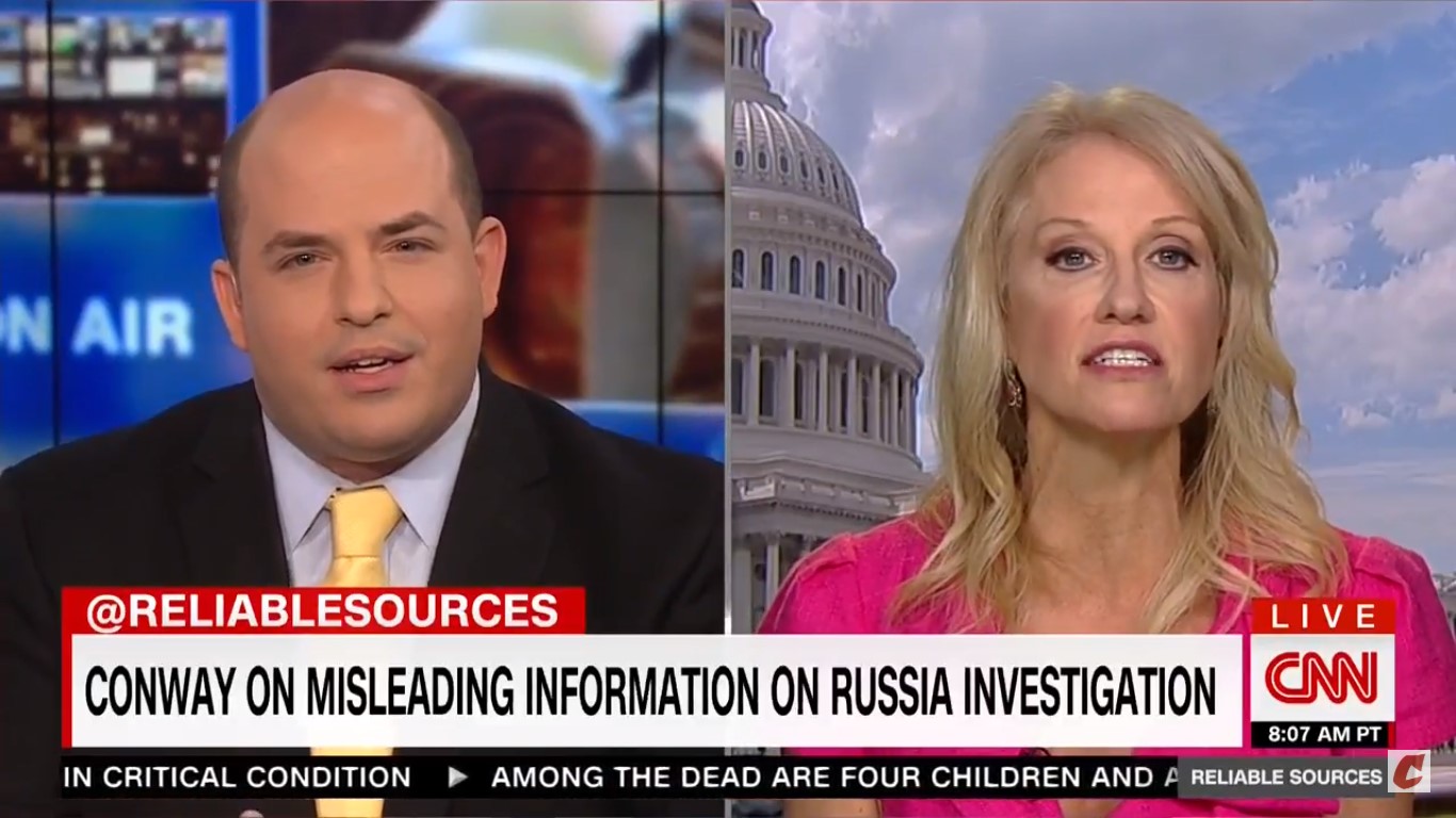 Kellyanne Conway Tries (And Fails) To Put CNN’s Stelter On The Spot Over His 2016 Vote