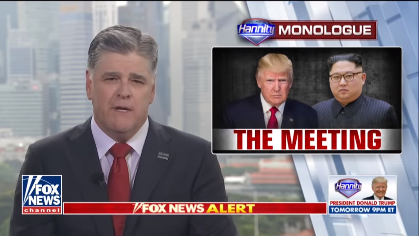 Fox News Dominates Cable News Coverage Of Trump-Kim Summit, Hannity Draws 5.9 Million
