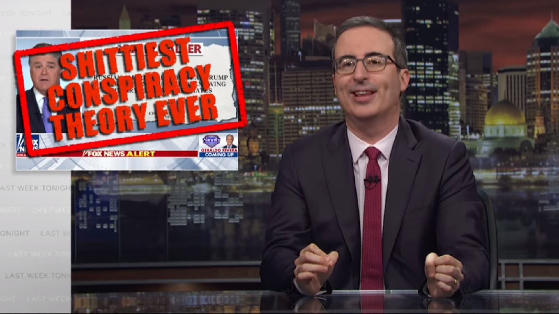 John Oliver Tears Into Sean Hannity For Pushing The ‘Sh*ttiest Conspiracy Theory Ever’