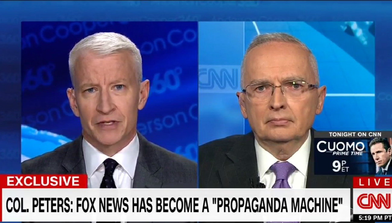 Ex-Fox Analyst Ralph Peters Torches Former Network: It’s A ‘Destructive Propaganda Machine’