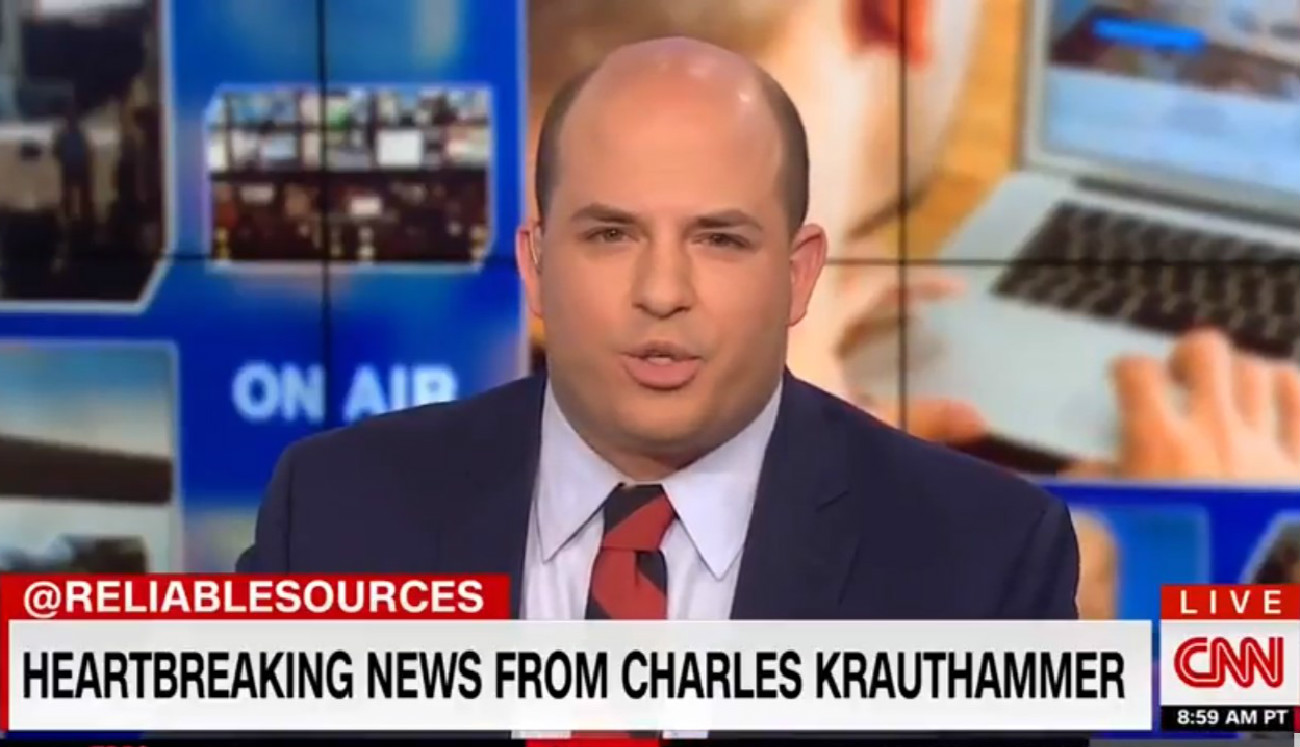 CNN’s Stelter Pays Tribute To Charles Krauthammer: We Need His Voice ‘Now More Than Ever’