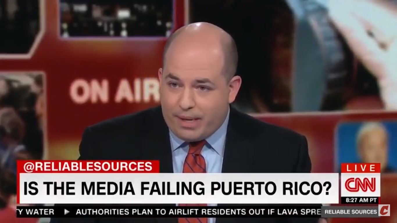 CNN’s Stelter: Why Did Roseanne Controversy Overpower Story About Puerto Rico Death Toll?