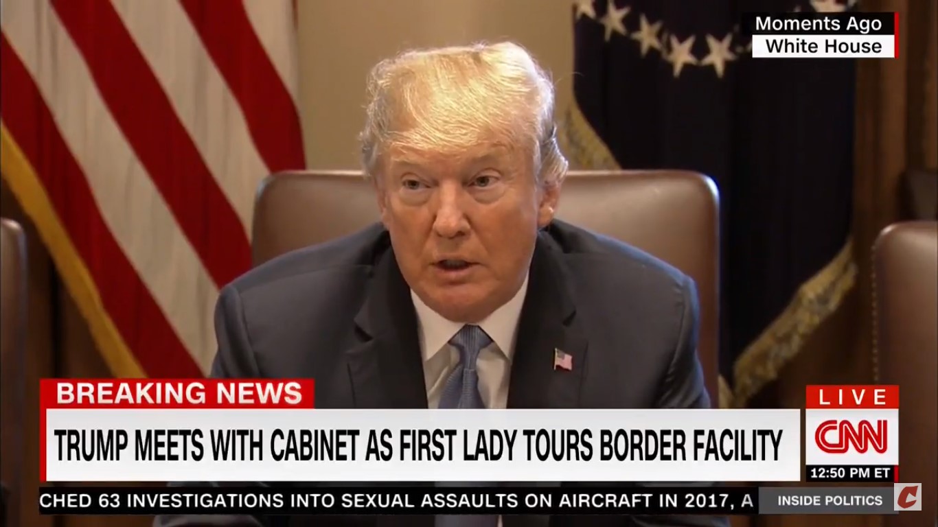 Trump Accuses Democrats Of Creating A ‘Massive Child Smuggling Industry’