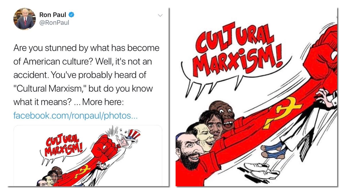 Ron Paul Under Fire After Tweeting, Then Deleting, Extremely Racist ‘Cultural Marxism’ Cartoon