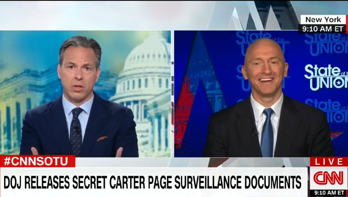 Carter Page Dodges When Jake Tapper Asks If He Established Relationships With Russian Officials