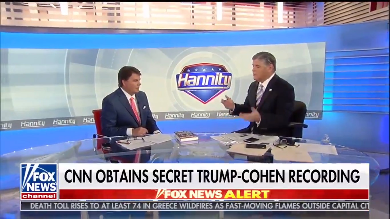 Hannity Completely Downplays ‘Muffled’ Cohen-Trump Tape: ‘I See A Dud’