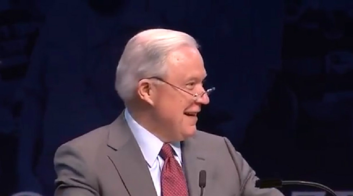 As Conservative High-Schoolers Chant ‘Lock Her Up,’ Jeff Sessions Laughs And Repeats Phrase