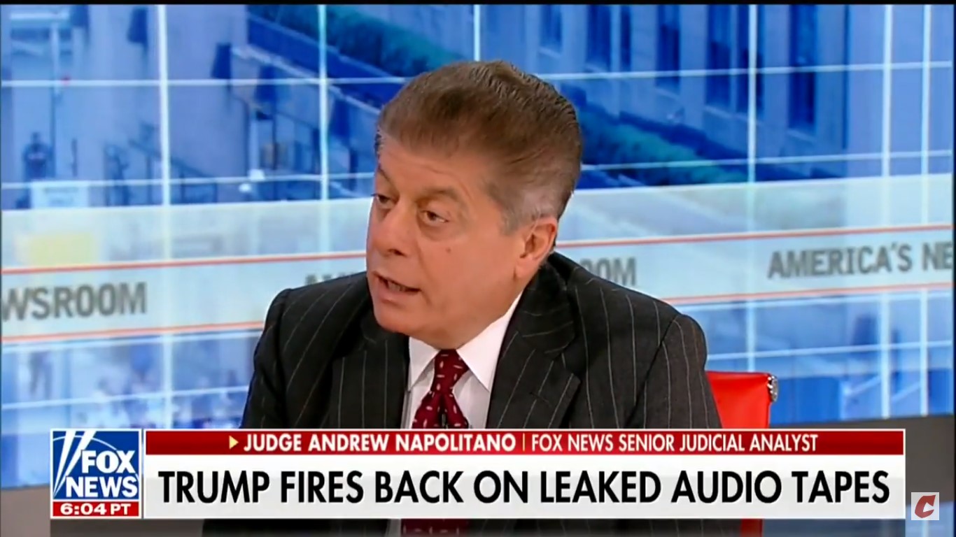 Fox’s Judge Napolitano: Cohen-Trump Tape Shows Trump Was Engaging In ‘Civil Fraud’