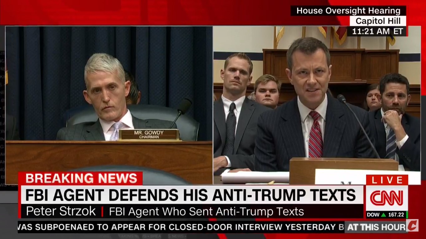 Applause Breaks Out After Peter Strzok Scolds House Republicans For ‘Deeply Destructive’ FBI Attacks