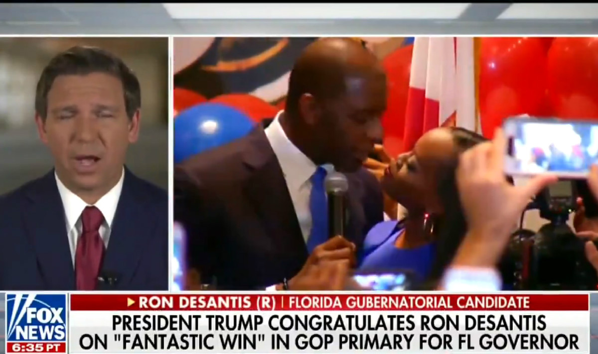 Ron DeSantis Says Florida Voters Shouldn’t ‘Monkey This Up’ By Electing Andrew Gillum