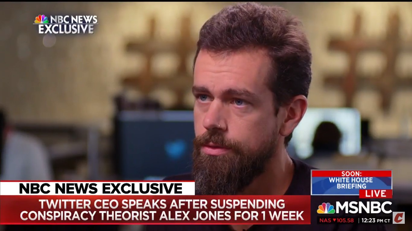 Twitter CEO Jack Dorsey On Alex Jones’ Twitter Suspension: ‘We Put Him In A Timeout’