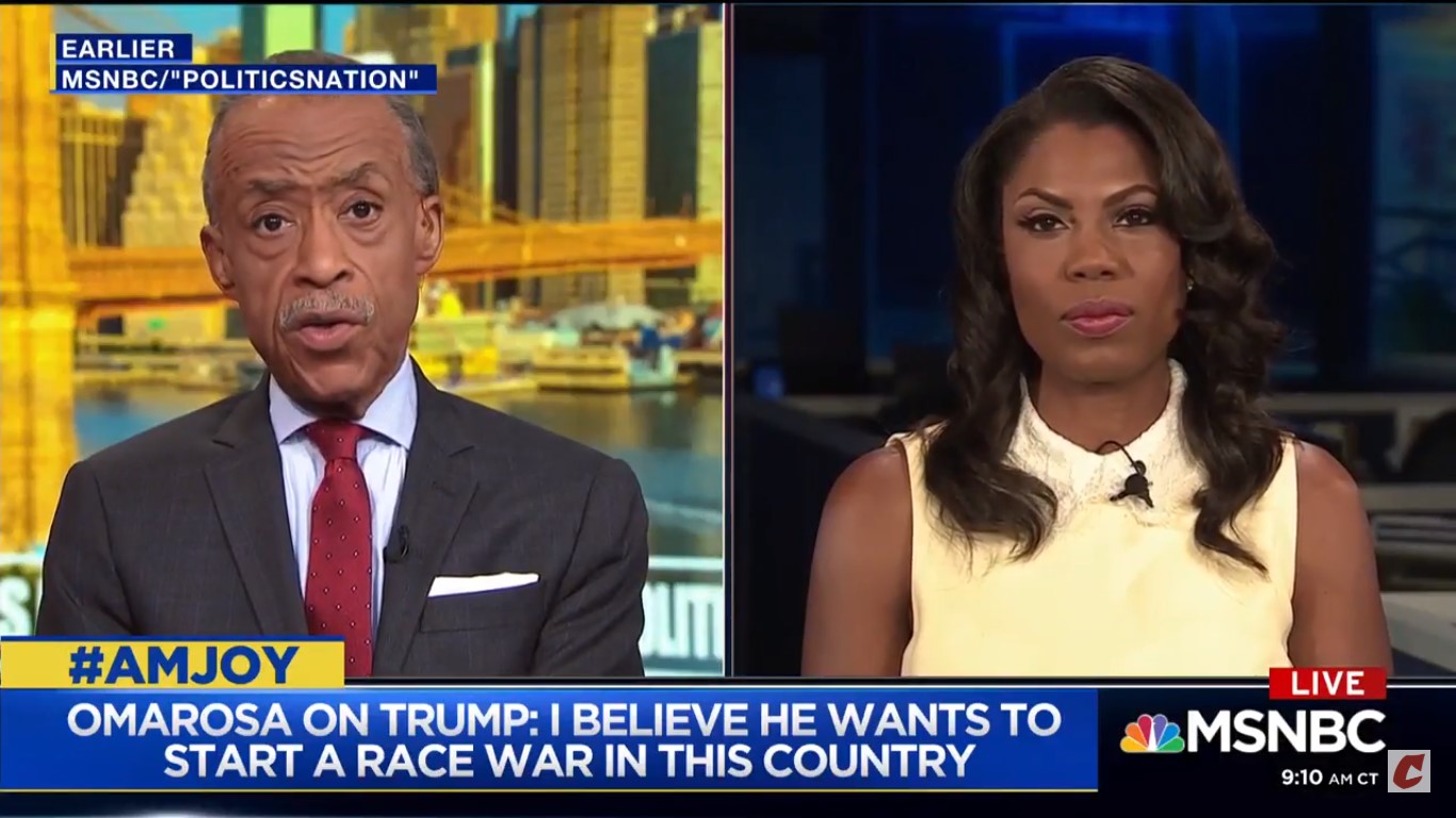 Omarosa On Trump: ‘I Believe He Wants To Start A Race War In This Country’
